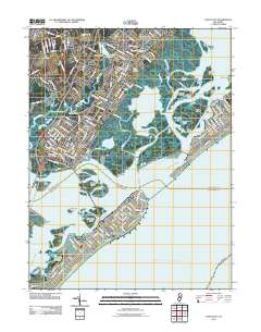 Ocean City 2011 topographic map thumbnail