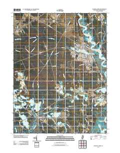 Dividing Creek 2011 topographic map thumbnail