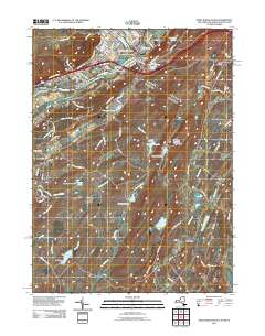 Port Jervis South 2011 topographic map thumbnail