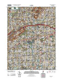Roselle 2011 topographic map thumbnail