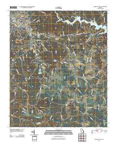 Elberton East 2011 topographic map thumbnail