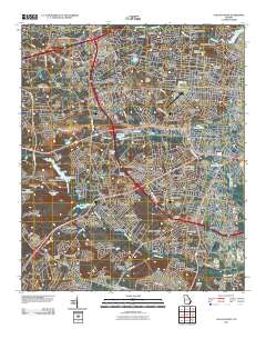 Augusta West 2011 topographic map thumbnail