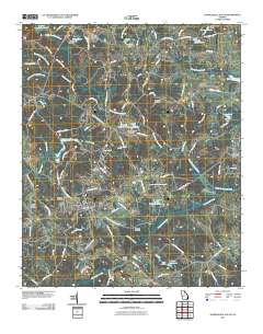 Danielsville South 2011 topographic map thumbnail
