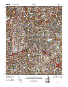 Chamblee 2011 topographic map thumbnail