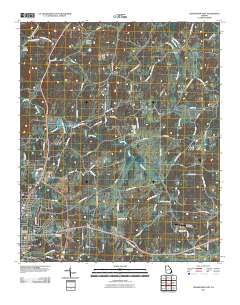 Cedartown East 2011 topographic map thumbnail
