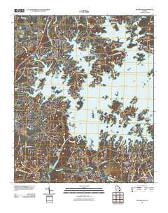 Buford Dam 2011 topographic map thumbnail
