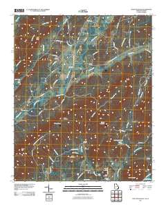 Chattoogaville 2011 topographic map thumbnail