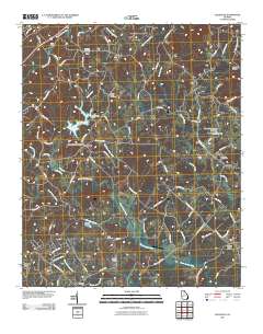 Gillsville 2011 topographic map thumbnail