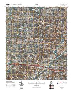 Mableton 2011 topographic map thumbnail