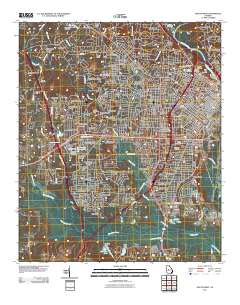 Macon West 2011 topographic map thumbnail