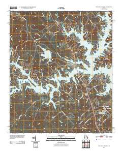 Lake Sinclair West 2011 topographic map thumbnail