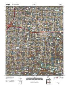 Redan 2011 topographic map thumbnail