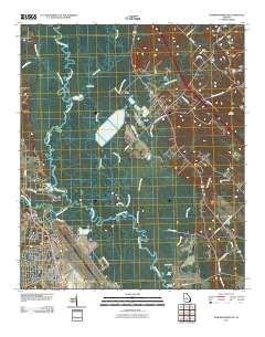 Warner Robins NE 2011 topographic map thumbnail
