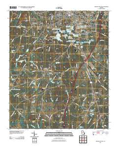 Newnan South 2011 topographic map thumbnail