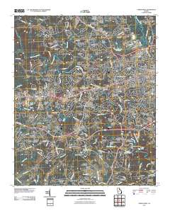 Athens West 2011 topographic map thumbnail