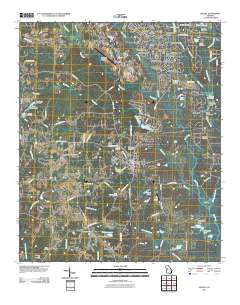 Senoia 2011 topographic map thumbnail