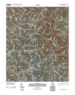 Danielsville North 2011 topographic map thumbnail