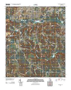 Hephzibah 2011 topographic map thumbnail