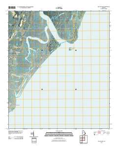 Sea Island 2011 topographic map thumbnail