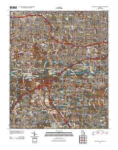 Southeast Atlanta 2011 topographic map thumbnail