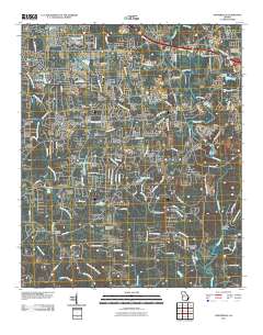 Porterdale 2011 topographic map thumbnail