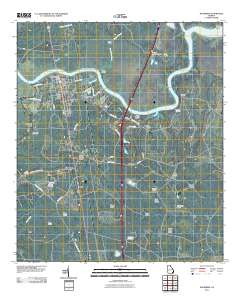 Woodbine 2011 topographic map thumbnail