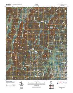 Cedartown West 2011 topographic map thumbnail