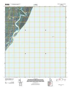 Cabretta Inlet 2011 topographic map thumbnail