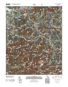 Coosa Bald 2011 topographic map thumbnail