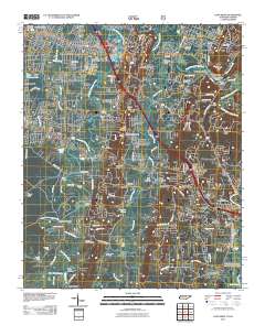 East Ridge 2011 topographic map thumbnail