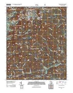 Rabun Bald 2011 topographic map thumbnail