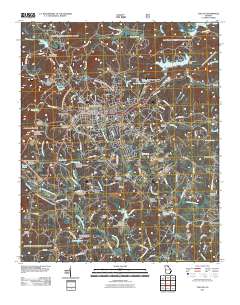 Toccoa 2011 topographic map thumbnail