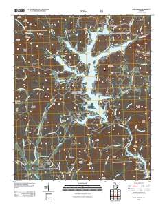 Lake Burton 2011 topographic map thumbnail