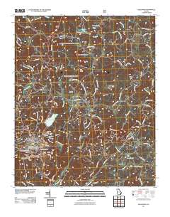 Dahlonega 2011 topographic map thumbnail
