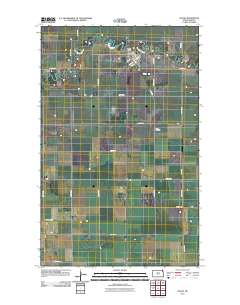 Neche 2011 topographic map thumbnail