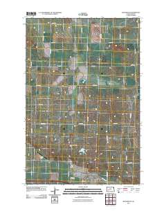Richardton 2011 topographic map thumbnail
