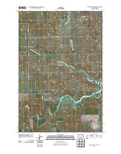 Cannon Ball NW 2011 topographic map thumbnail