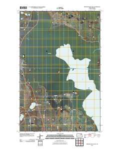 Minnewaukan East 2011 topographic map thumbnail