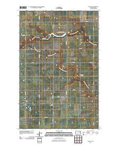 Dahlen 2011 topographic map thumbnail