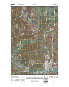 Beulah 2011 topographic map thumbnail