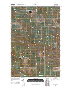 Barths Butte 2011 topographic map thumbnail