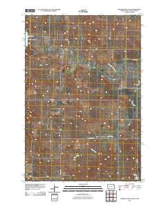 Bowman-Haley Dam 2011 topographic map thumbnail