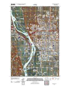 Bismarck 2011 topographic map thumbnail