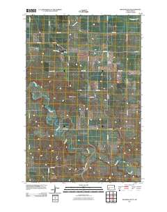 Bratburg Butte 2011 topographic map thumbnail