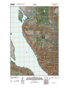 Fort Yates SE 2011 topographic map thumbnail