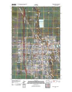 Grand Forks 2011 topographic map thumbnail
