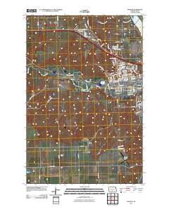 Mandan 2011 topographic map thumbnail