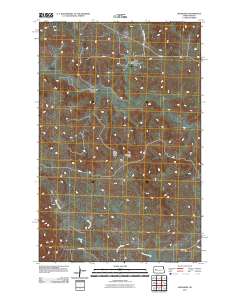 Mandaree 2011 topographic map thumbnail