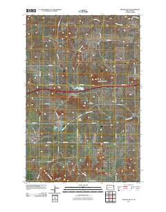 Sentinel Butte 2011 topographic map thumbnail