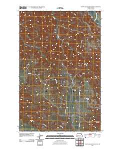 North Killdeer Mountain 2011 topographic map thumbnail